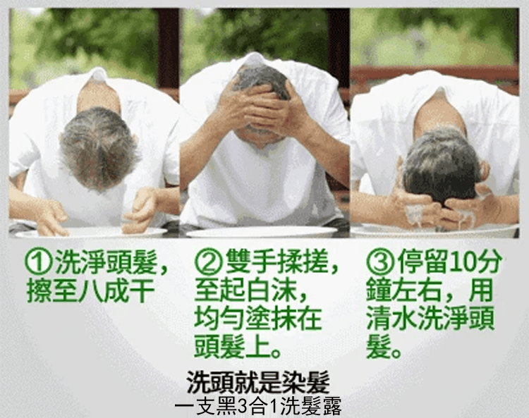 一支黑3合1洗髮露